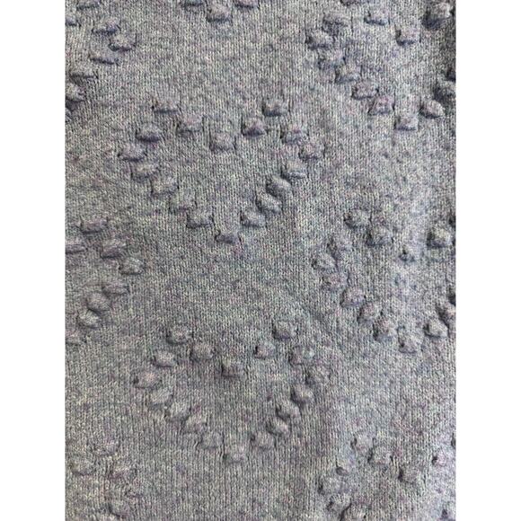 DREAMERS Blue Heart Knit Kawaii Twee Long Sleeve Blue Sweater - Picture 4 of 10